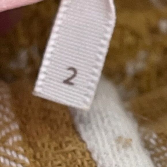 Free People Yellow High Waist Woven Striped Button Front Crop Pants Sz 2 - Picture 6 of 8